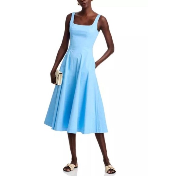 Aqua Square Neck Tank Dress - Sky Blue - XS - Picture 1 of 12